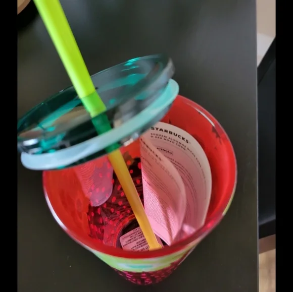 Starbucks- Strawberry Glass Tumbler - Picture 5 of 6